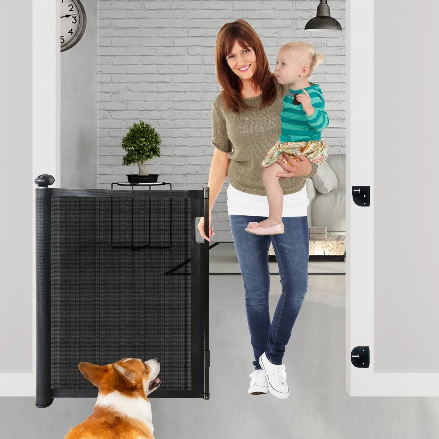 Infant Kid Safety Gate - Height Adjustable- DoorWay, Stairs, Balcony - 3 Minutes No Drill Setup || LIMITED STOCK
