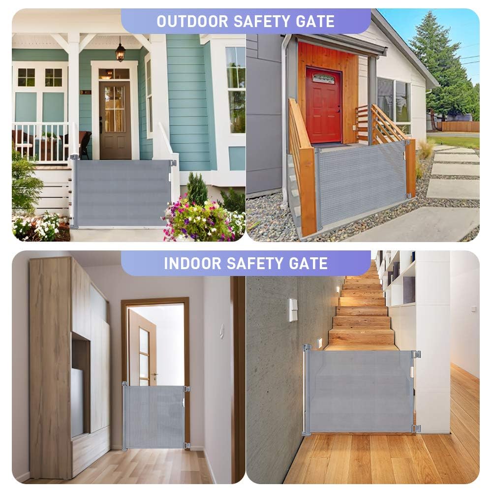 Infant Kid Safety Gate - Height Adjustable- DoorWay, Stairs, Balcony - 3 Minutes No Drill Setup || LIMITED STOCK
