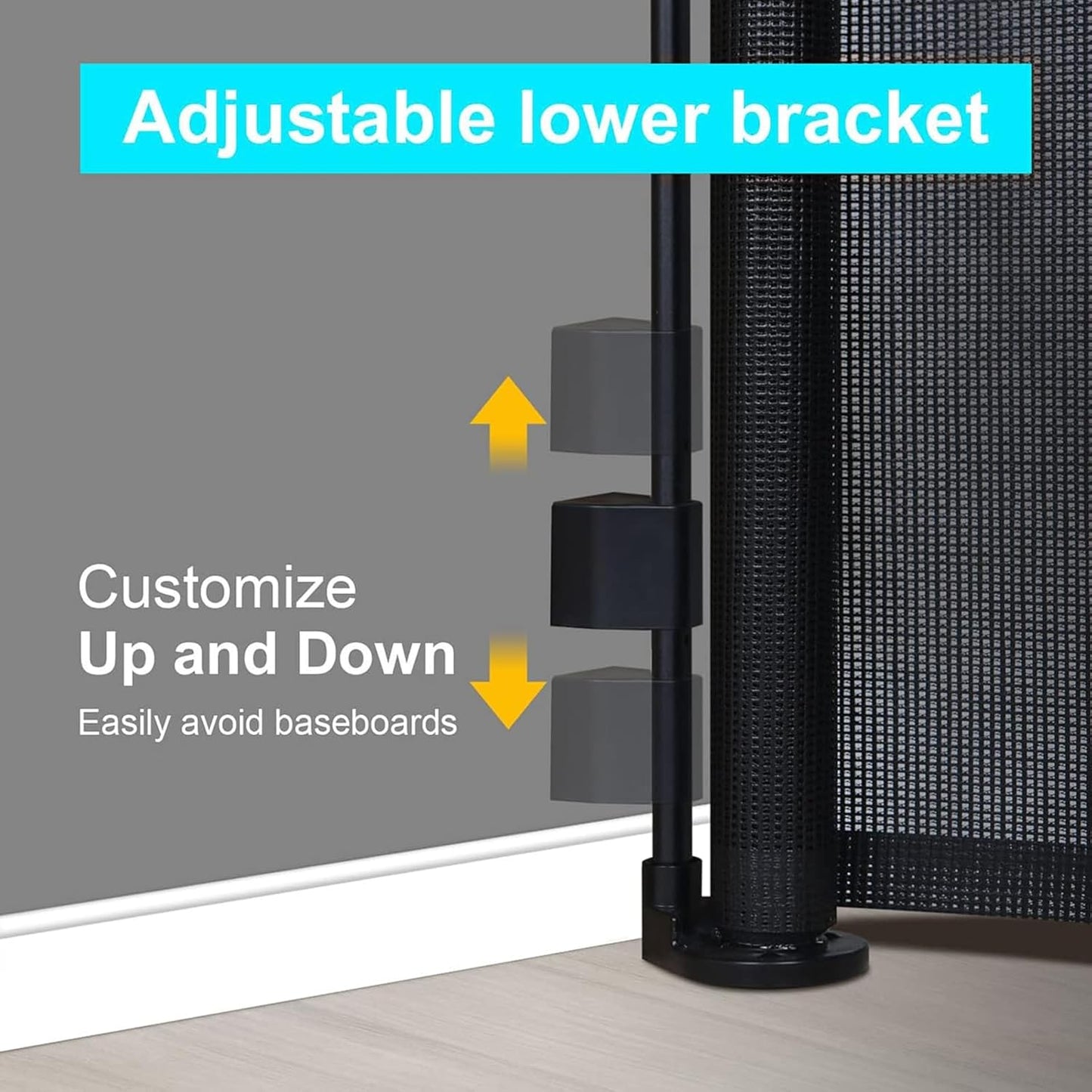 Infant Kid Safety Gate - Height Adjustable- DoorWay, Stairs, Balcony - 3 Minutes No Drill Setup || LIMITED STOCK