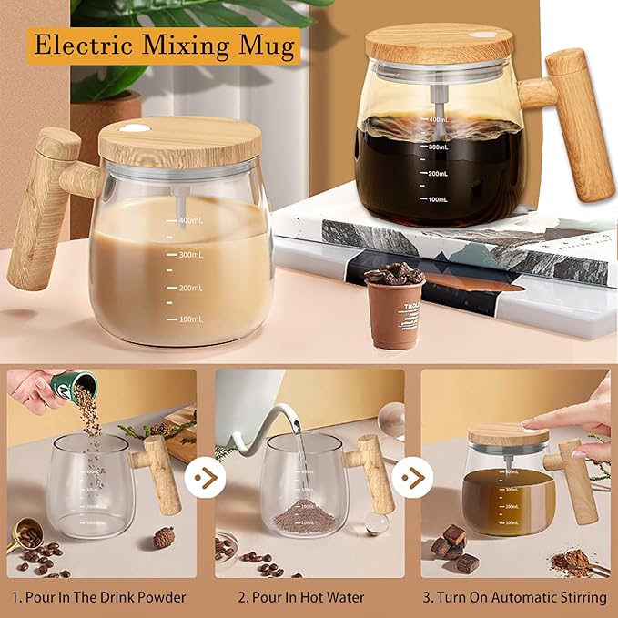 Compact Magic Stir™- Self-Stirring Mug – 1 Yr Warranty| Limited Stock Only 🔥