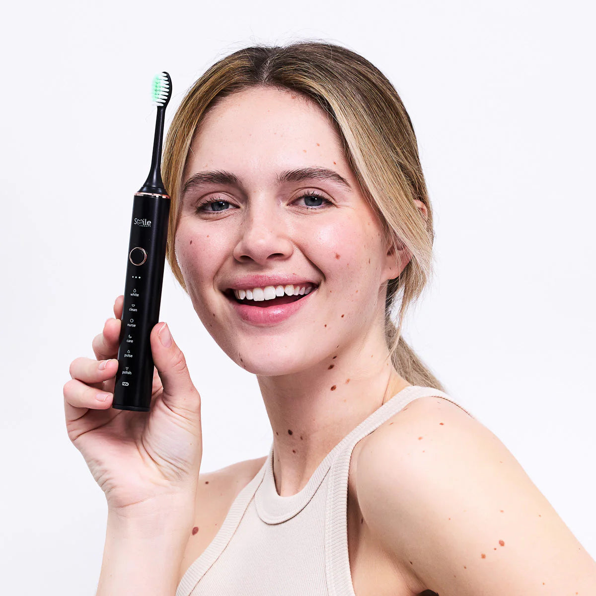 Imported 6-in-1 Sonic Electric Toothbrush - With 4 Brush Head Attachment FREE