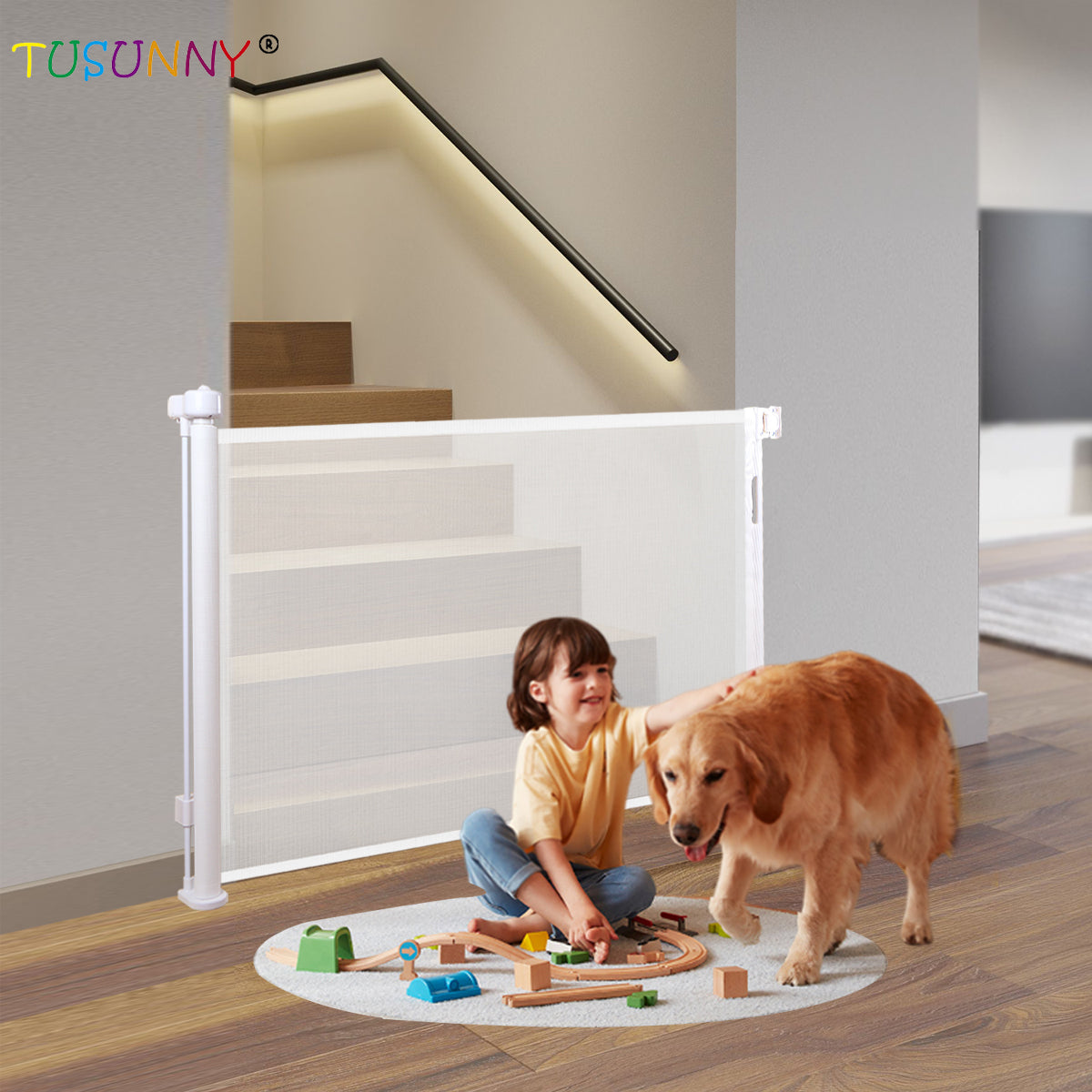 Infant Kid Safety Gate - Height Adjustable- DoorWay, Stairs, Balcony - 3 Minutes No Drill Setup || LIMITED STOCK