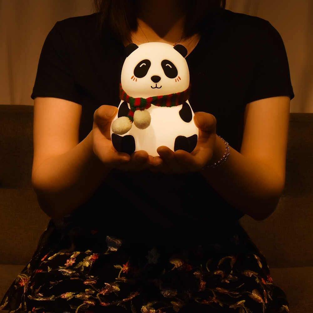 Cute PANDA - SOFT TOUCH NIGHTLAMP - 7 Lights
