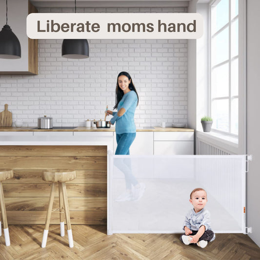 Infant Kid Safety Gate - Height Adjustable- DoorWay, Stairs, Balcony - 3 Minutes No Drill Setup || LIMITED STOCK