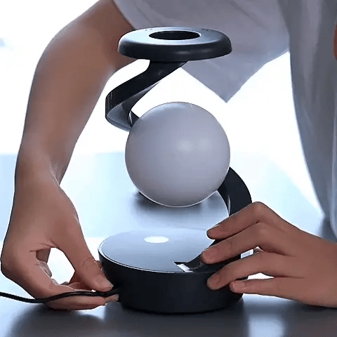 Rotating Moon Lamp with Wireless Charger - Imported